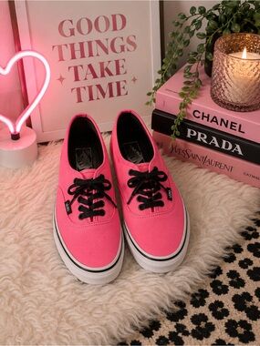 Hot pink vans size 4.5